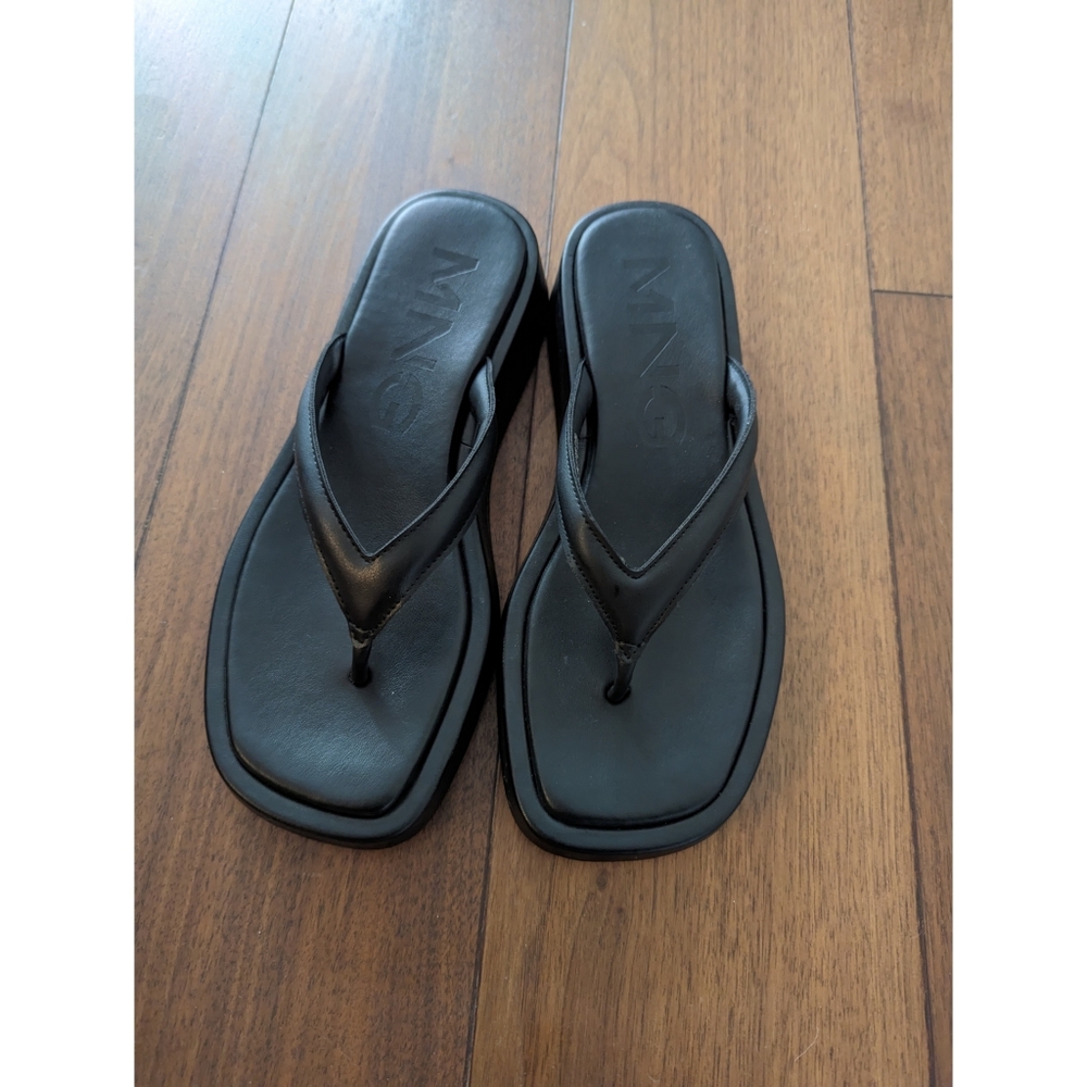 Brand New Mango Platform Strap Sandals